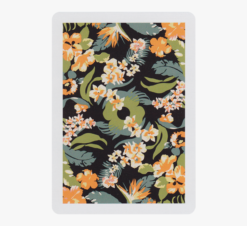 Main - Black Flora Playing Cards, HD Png Download