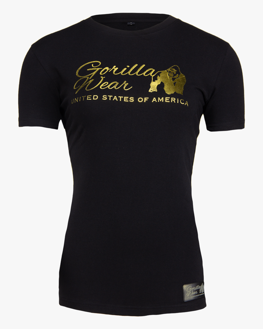 Luka T-shirt - Black/gold - T Shirt Black Gold, HD Png Download