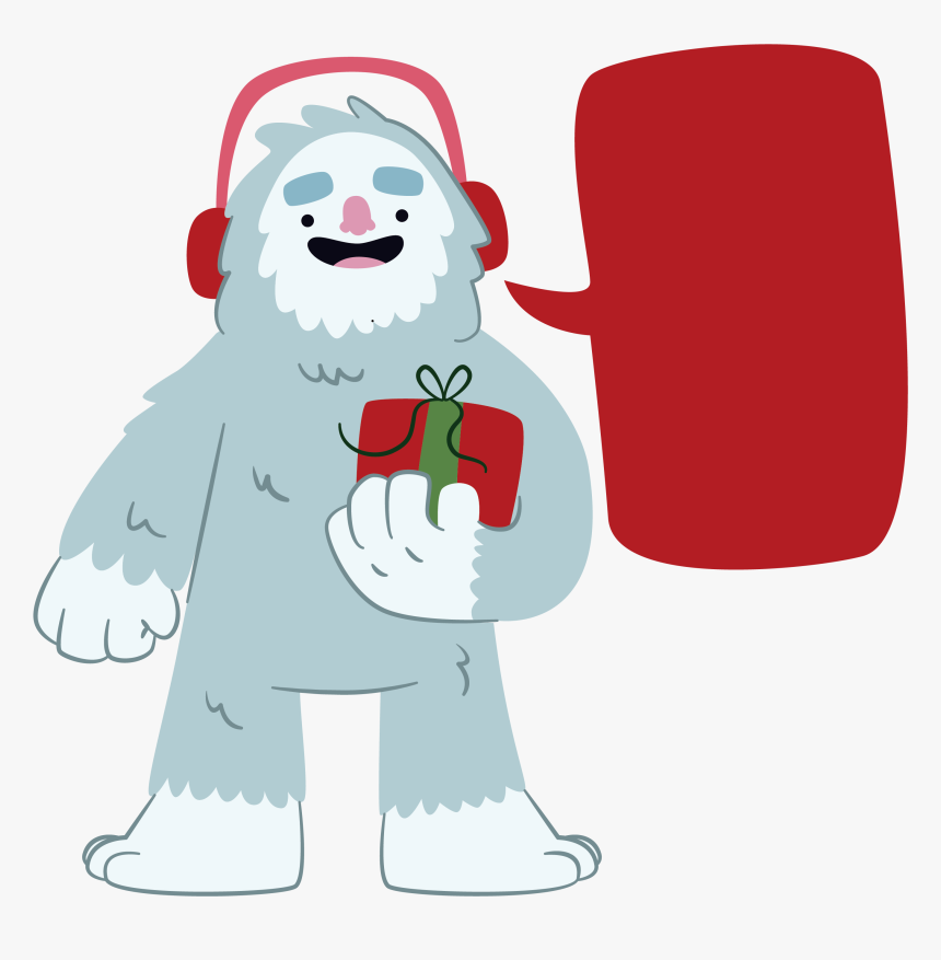 Clipart Winter Polar Bear - Polar Bear Christmas Png, Transparent Png