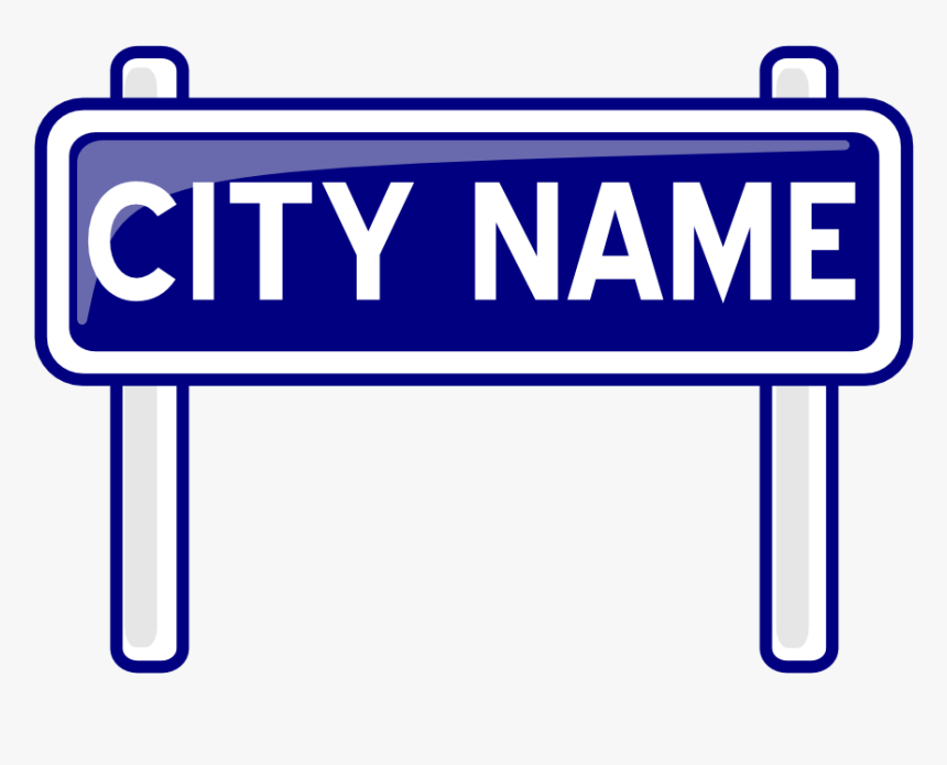 City Nameplate - Sign Post Clip Art, HD Png Download