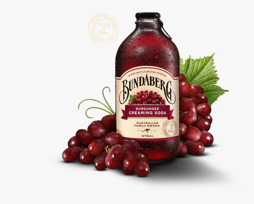 Nước Ép Nho Bundaberg Burgundee Creaming Soda, HD Png Download