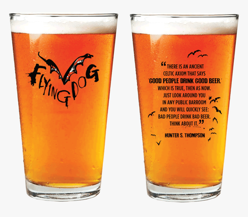 Hunter S Thompson Beer Glass, HD Png Download