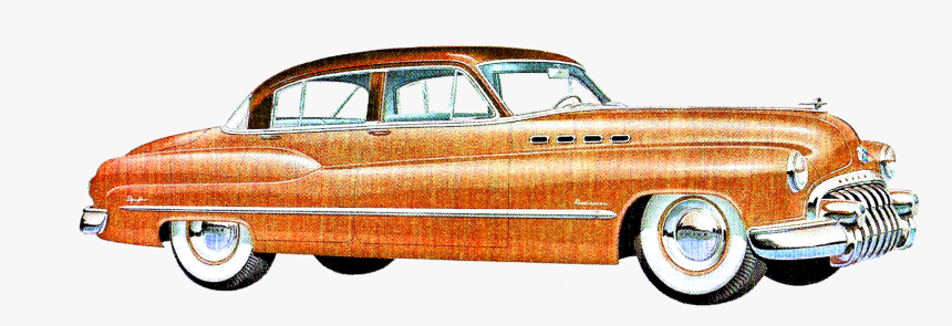 Vintage Buick Car Image - 1950 Buick Roadmaster Touring Sedan, HD Png Download