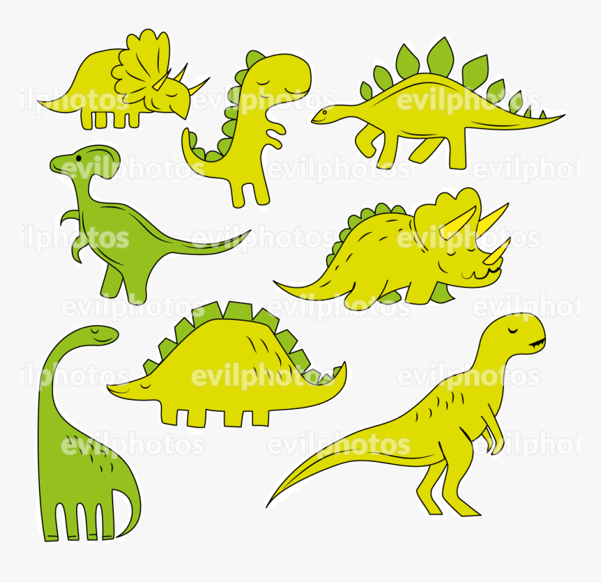 Dinosaur Drawing Vector And Stock Photo - Cartoon, HD Png Download