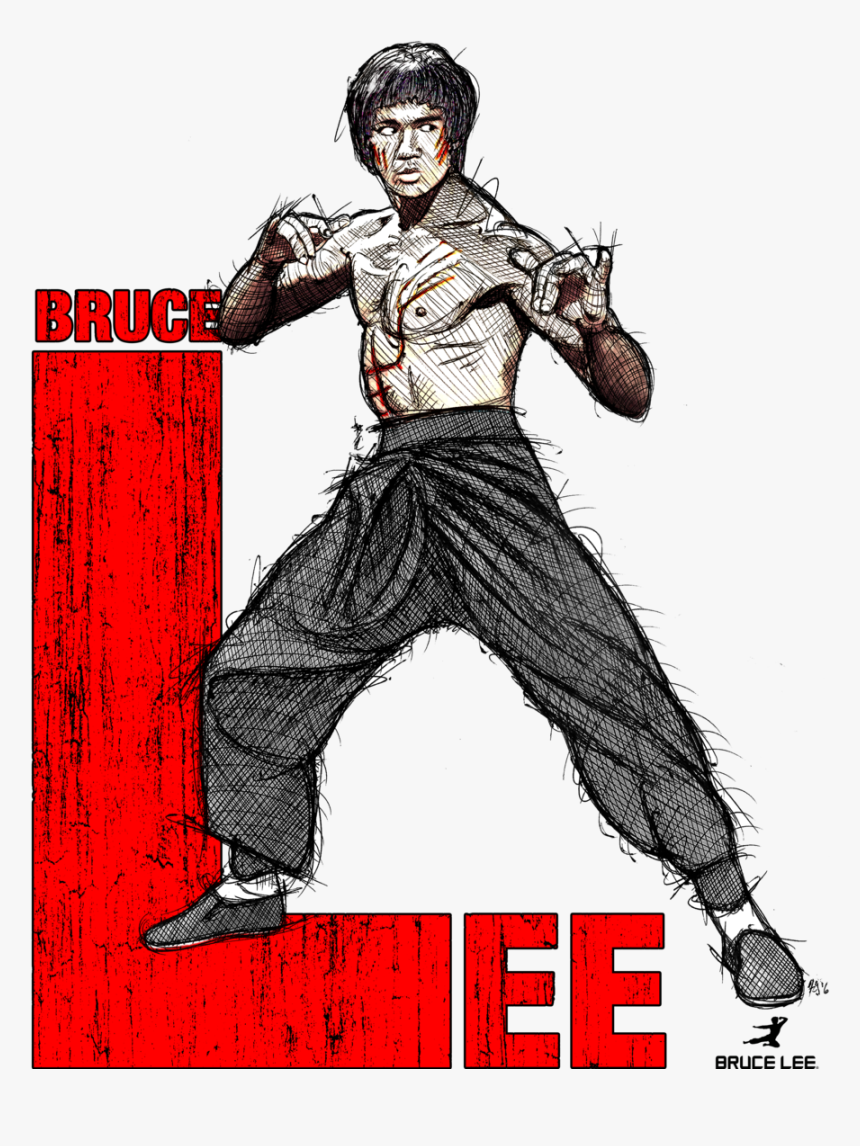 Bruce Lee Sketch B, HD Png Download