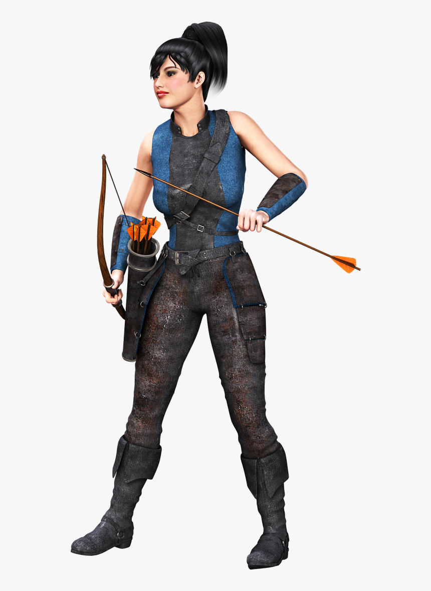 Arrow Girl Png, Transparent Png