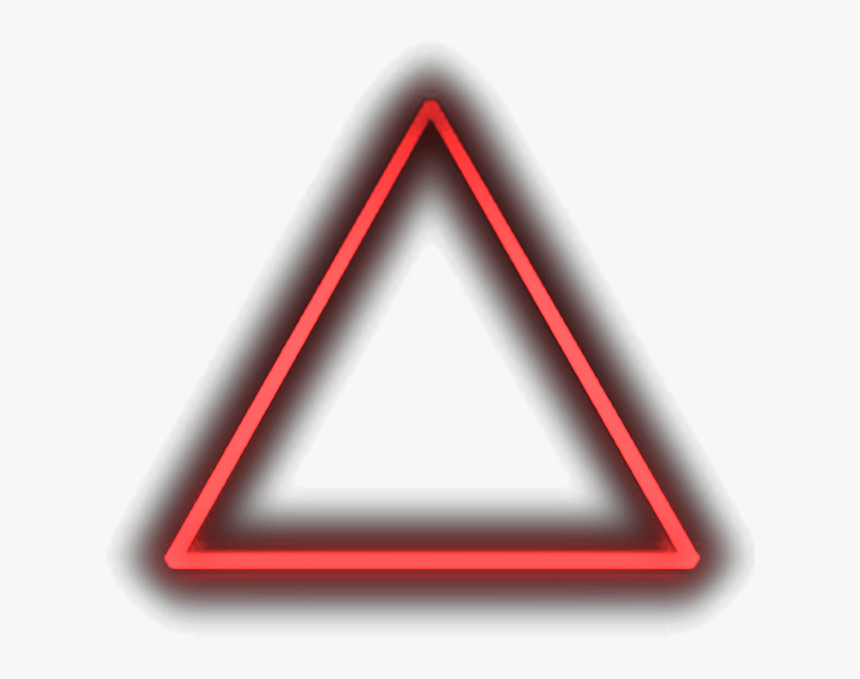 Triangle Transparent Neon - Red Triangle Png Transparent, Png Download