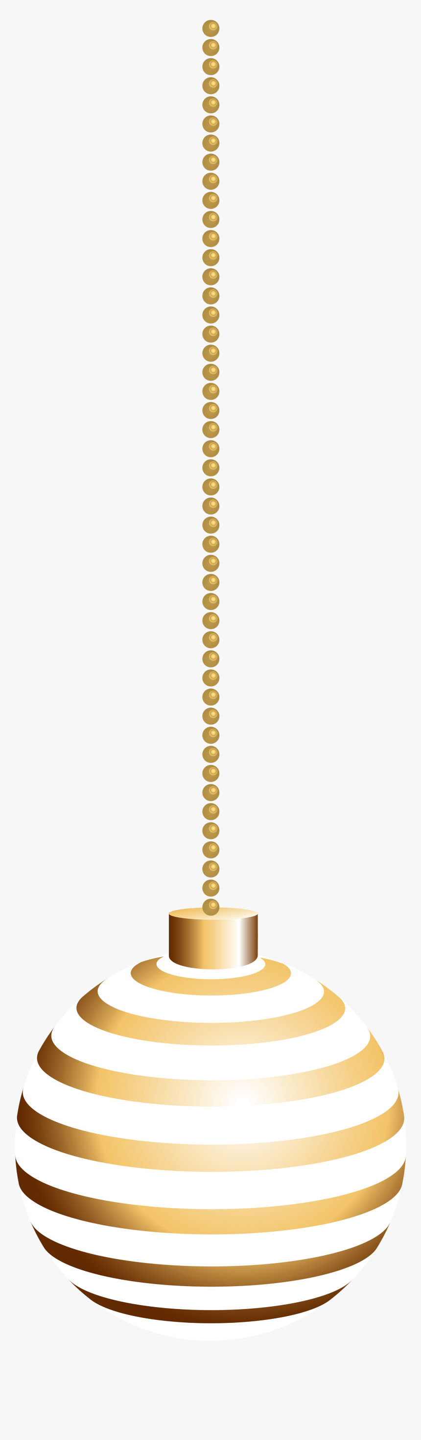 Gold & White Christmas Balls Png , Png Download - Golden Christmas Ball Png, Transparent Png