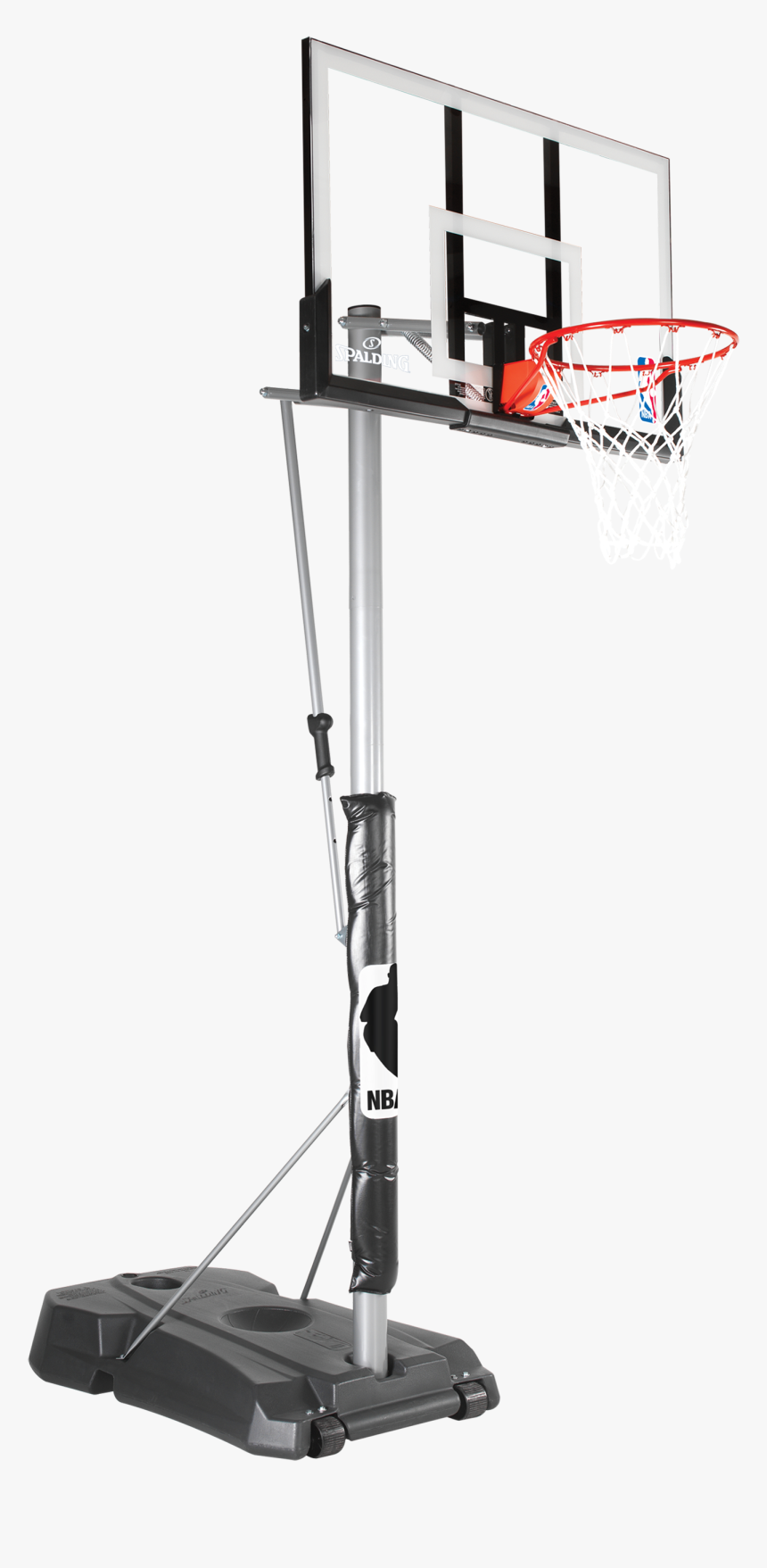 Transparent Basketball Hoop Clipart Black And White - Tabela Basquete Spalding Oficial, HD Png Download