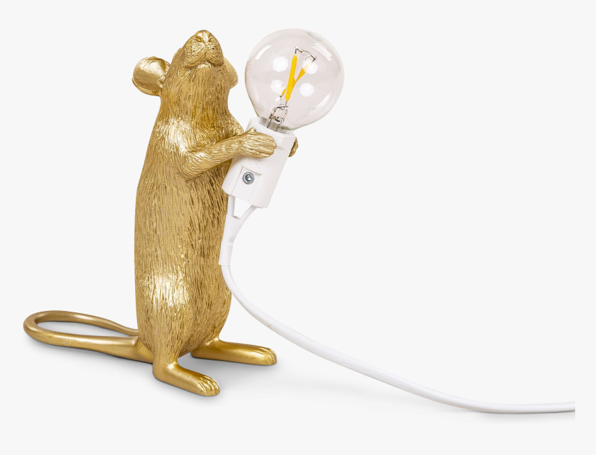 Seletti Mouse Lamp Gold, HD Png Download
