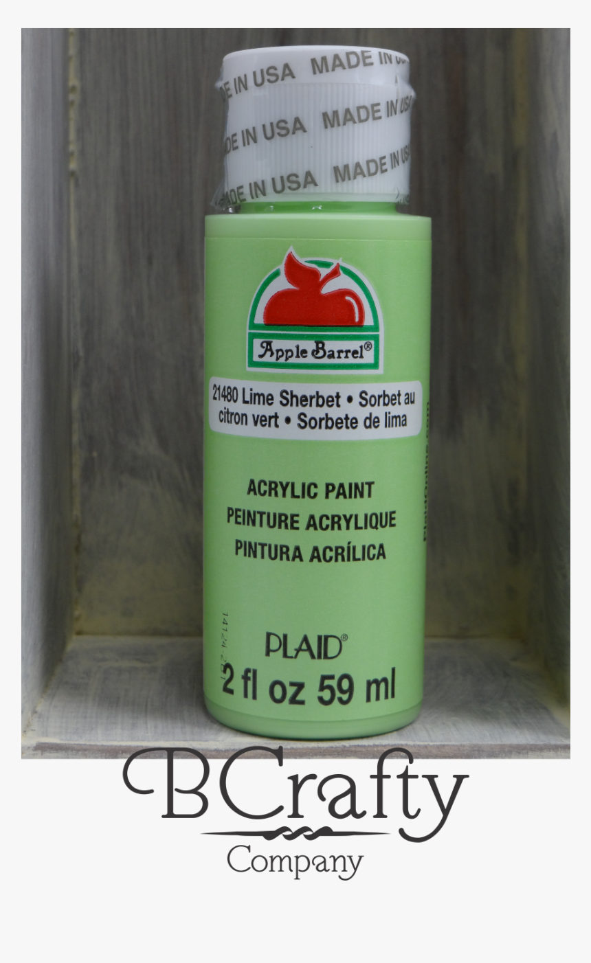 21480 Lime Sherbet Apple Barrel Craft Paint - Apple Barrel White Paint, HD Png Download
