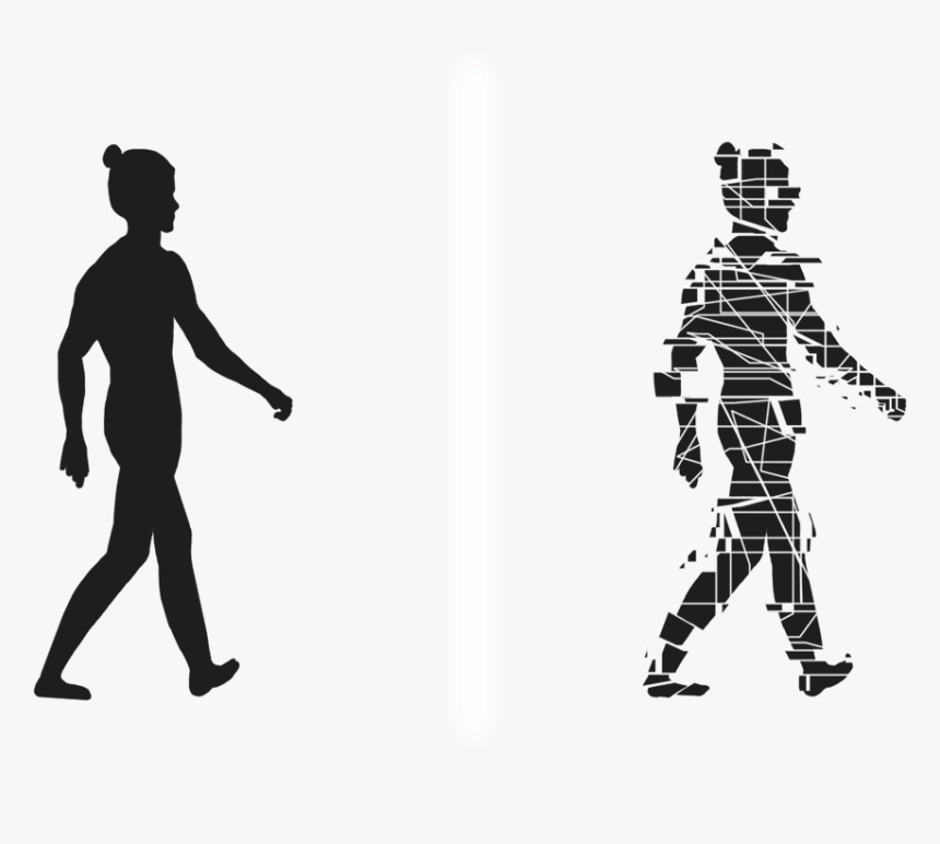 Walk - Walking Robot Silhouette, HD Png Download
