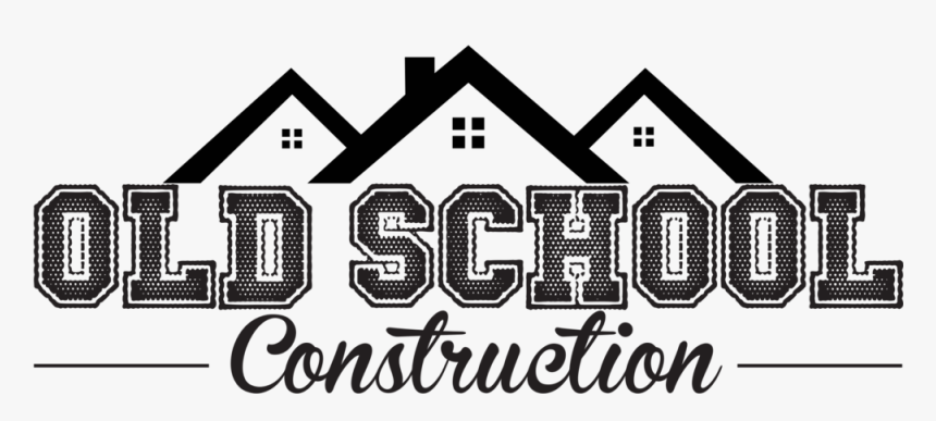 Old School Construction Logo Facebook - Old School Building Logo, HD Png Download