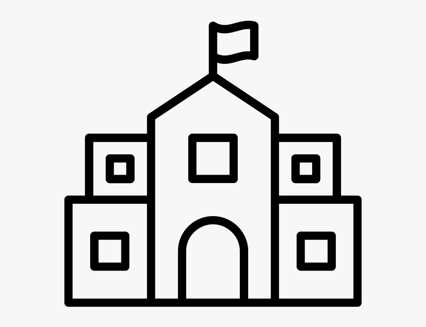 School Building - Save As Draft Icon, HD Png Download