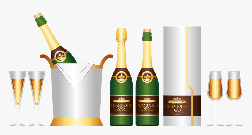 Champagne Champagne Bottle Champagne Box Free Photo - Бутылка Шампанского Пнг, HD Png Download