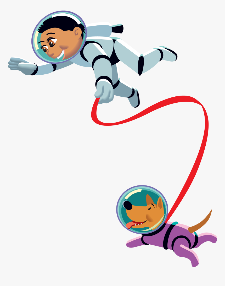 Astronaut Clipart Free - Kids Space Clipart, HD Png Download