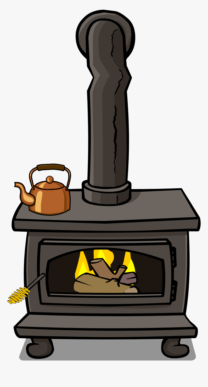 Ompakning Af Låger - Wood Burning Stove Clipart, HD Png Download