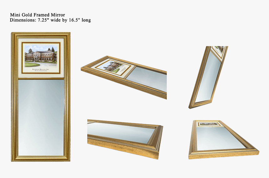 Scales Of Justice - Boston College 16.5 Églomisé Mirror, HD Png Download