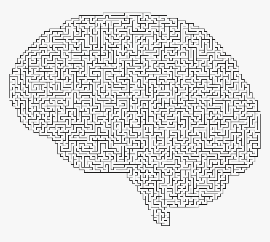 Svg Library Stock Maze Big Image Png - Clip Art Brain With Music, Transparent Png
