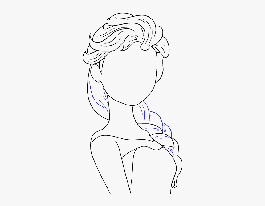 How To Draw Elsa From Frozen - Как Нарисовать Персонажей Из Мультфильмов, HD Png Download