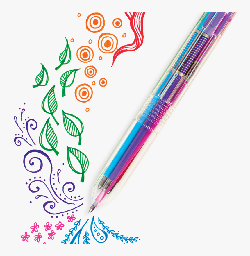 Multi Color Gel Pen, HD Png Download