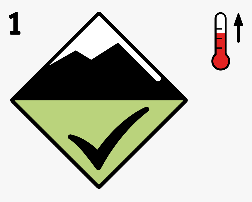 Avalanche Low Danger Level Wet Snow, HD Png Download