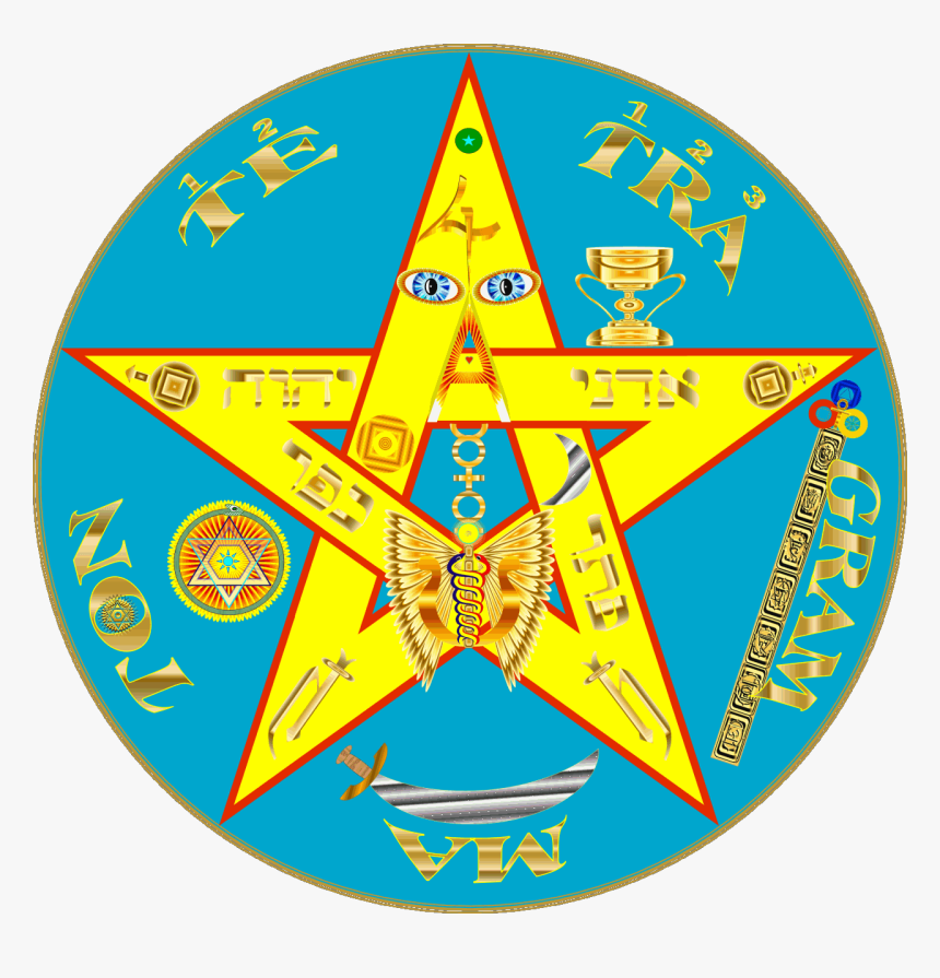 Pentacle Tetragrammaton , Png Download - Estrella De La Santa Muerte, Transparent Png