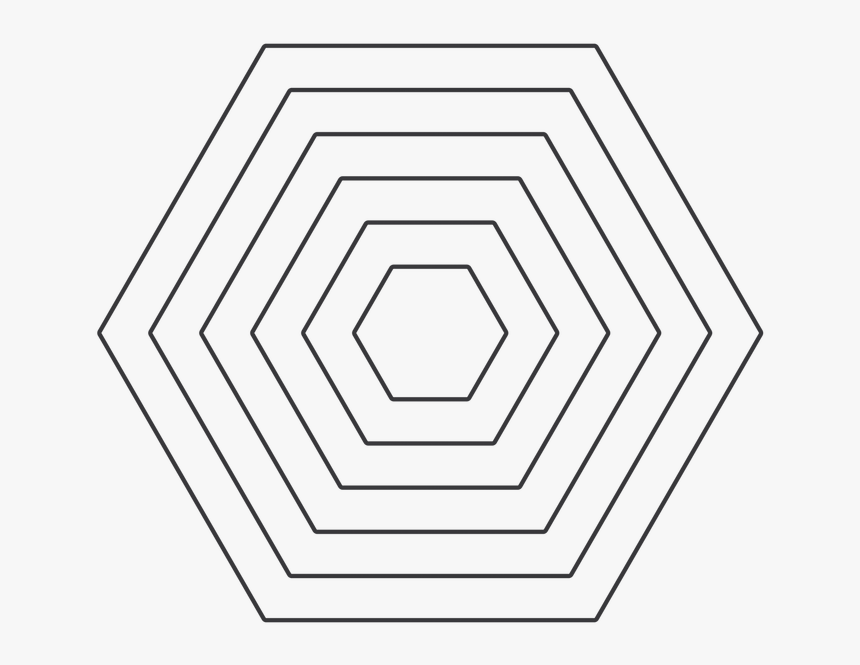 Hexagons Die Outline - Glucose, HD Png Download