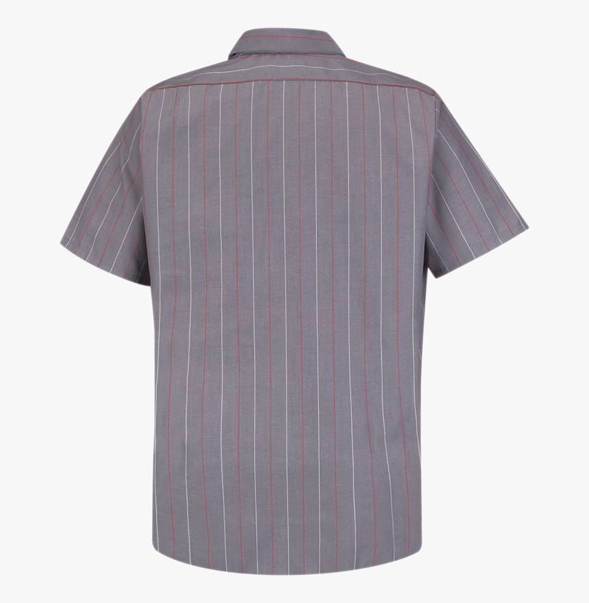 Men S Short Sleeve Industrial Stripe Work Shirt - Polo Shirt, HD Png Download