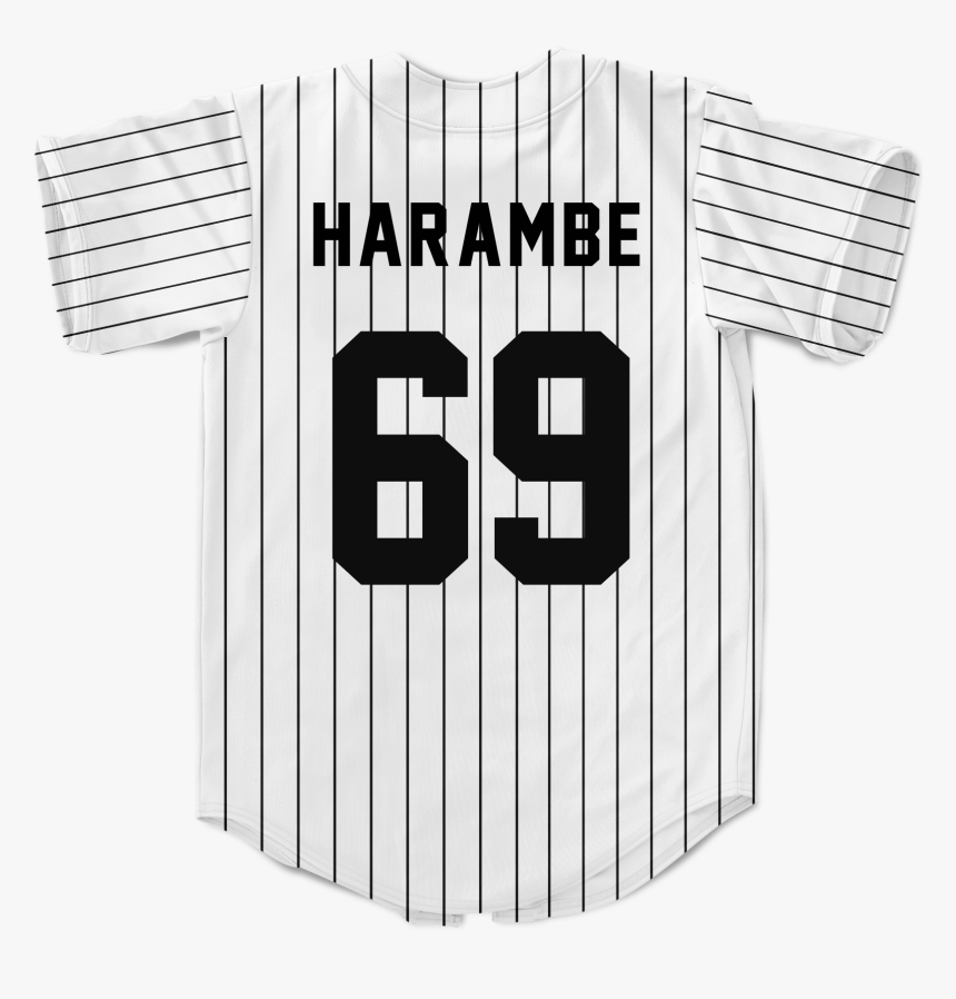 Pinstripe Baseball Jersey Back, HD Png Download