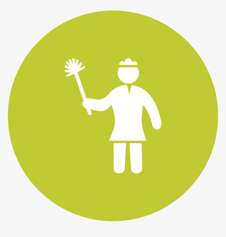 Woman Dusting - Vector Graphics, HD Png Download