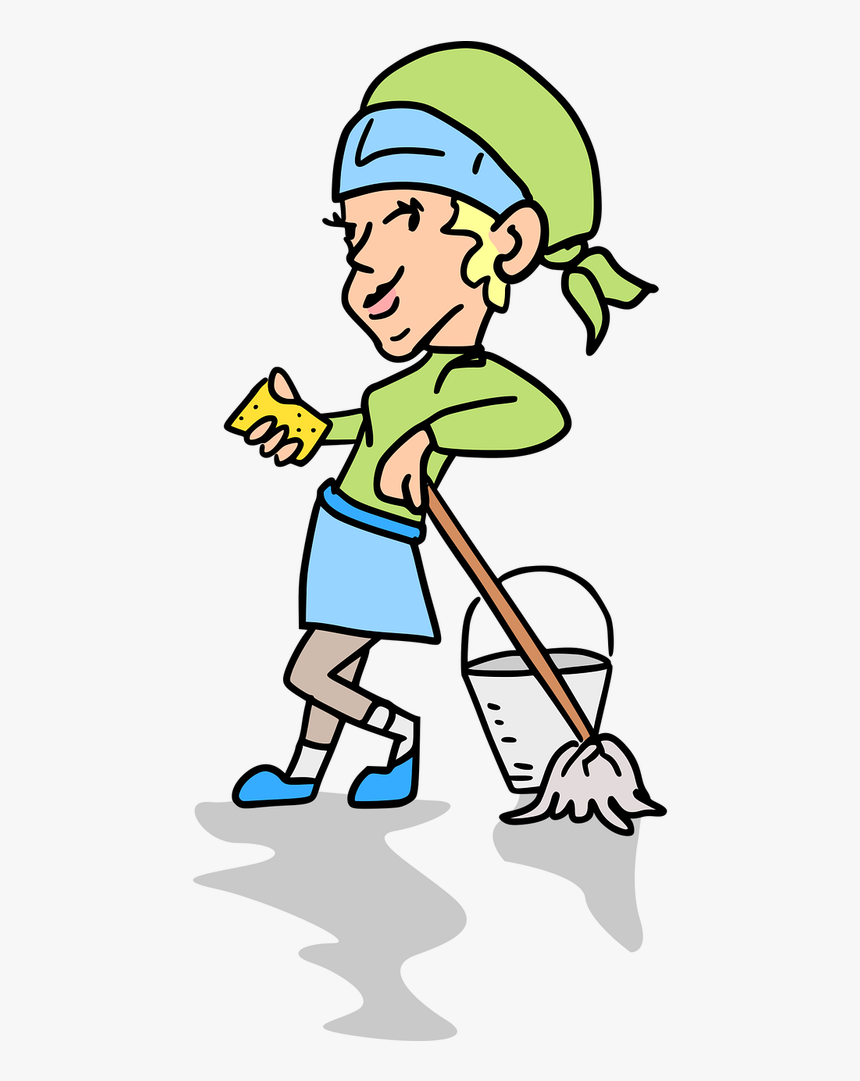 Woman Bucket Clean - การ์ตูน ทํา ความ สะอาด Png, Transparent Png