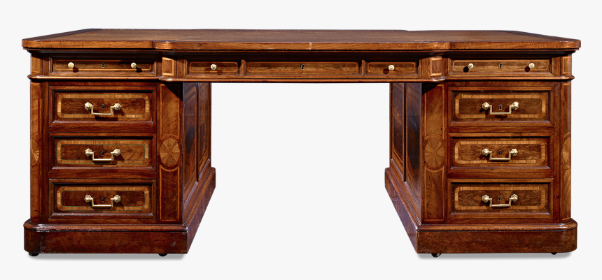 Mahogany Partner S Desk - Computer Desk, HD Png Download