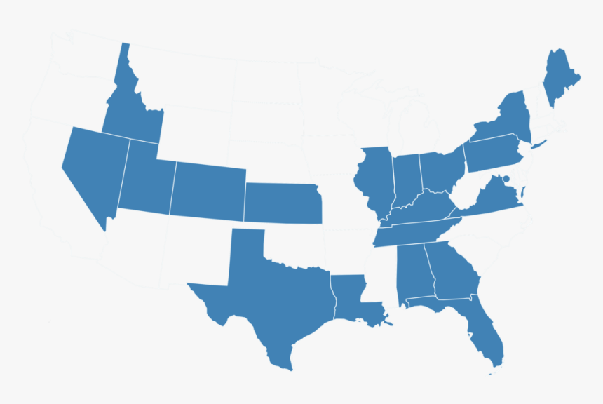 Usa Outline 3 - Missouri Compromise Line, HD Png Download