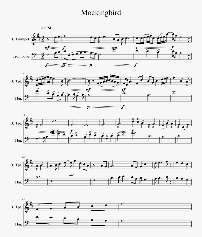 Africa Toto Clarinet Sheet Music, HD Png Download