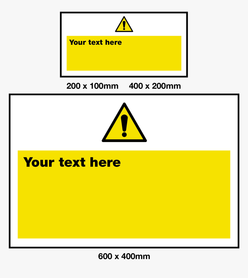 Create Your Own Warning Safety Sign - Sign, HD Png Download