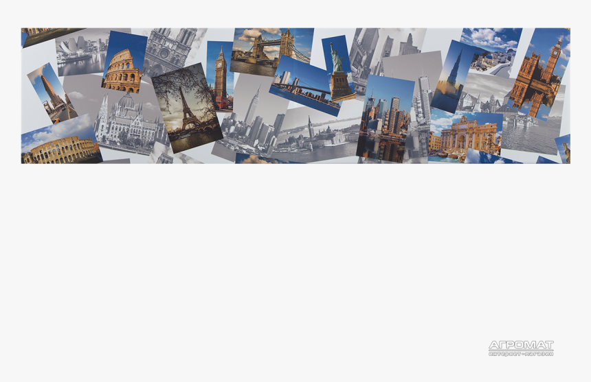 Плитка Almera Ceramica Blanco Brillo Dec Set Panorama - Skyline, HD Png Download