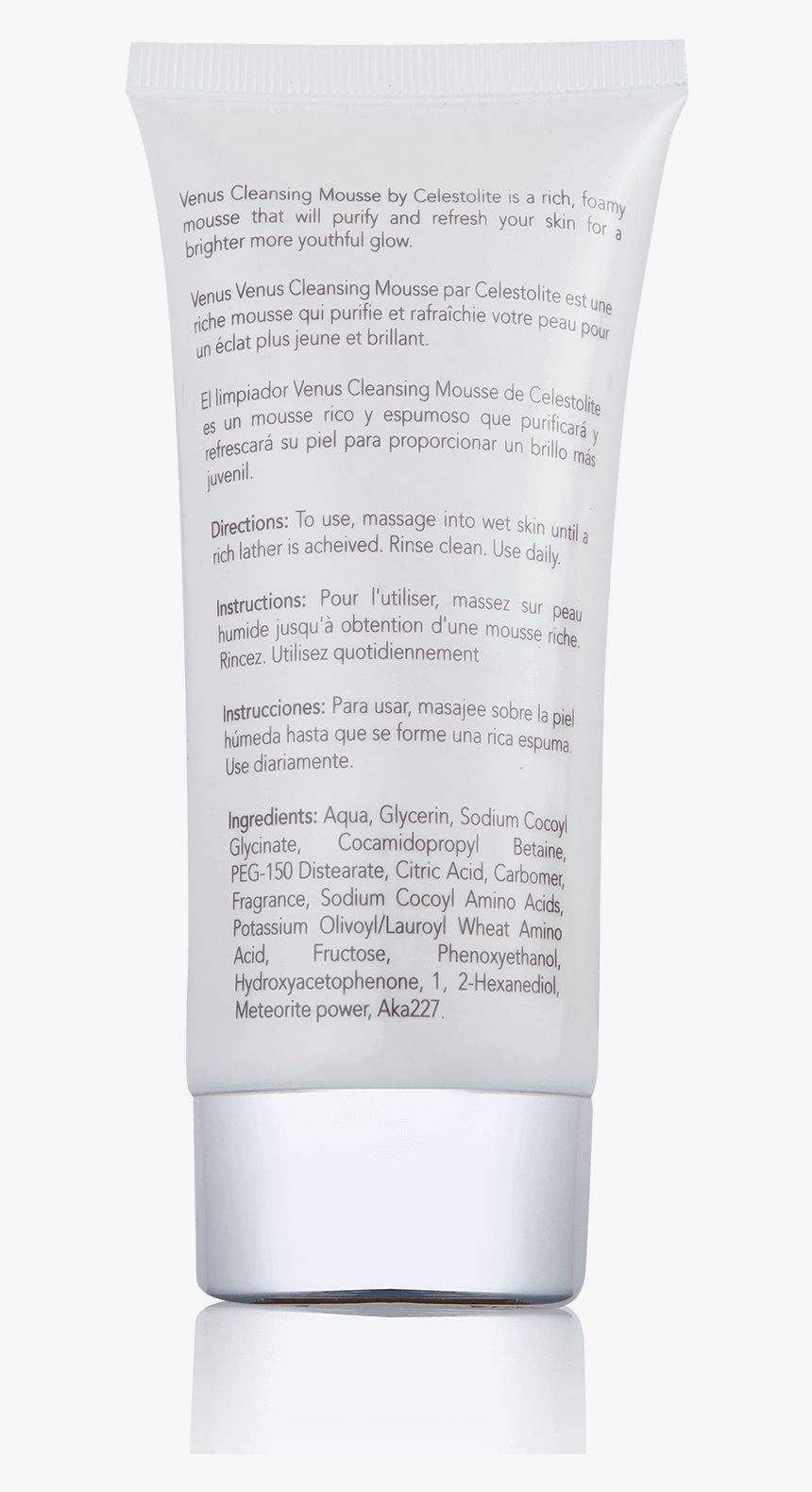 Venus Cleansing Mousse Package Detail - Body Cream Instructions, HD Png Download