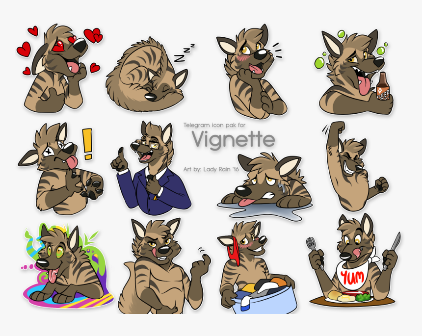 Vignette Telegram Icons - Cartoon, HD Png Download