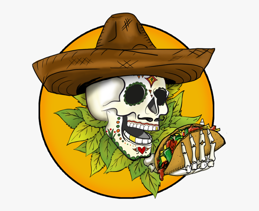 Transparent Day Of The Dead Clipart - Halloween Taco Clip Art, HD Png Download