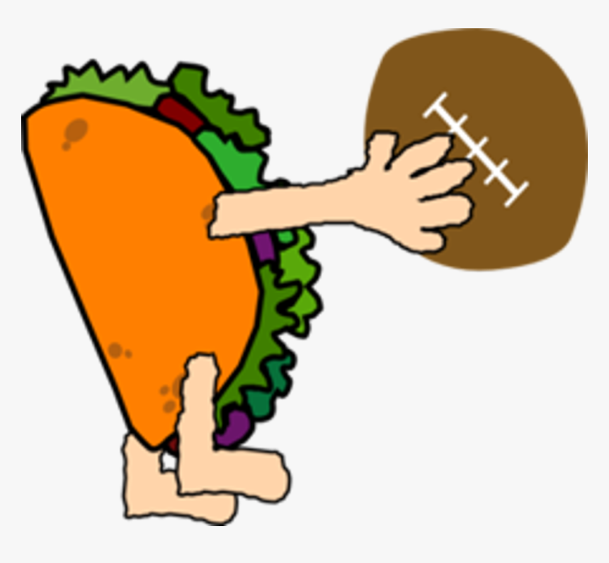 Taco Tackle, Silent Auction, Meat Raffles & 50/50 Raffles - Tacos With A Football, HD Png Download