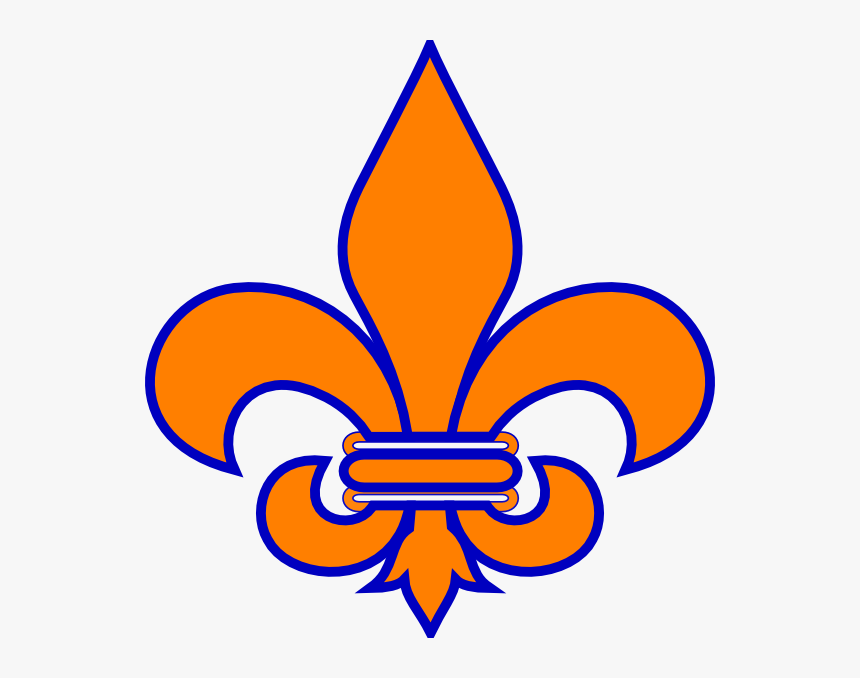 Royal Blue Fleur De Lis Png, Svg Clip Art For Web - Gray Fleur De Lis, Transparent Png