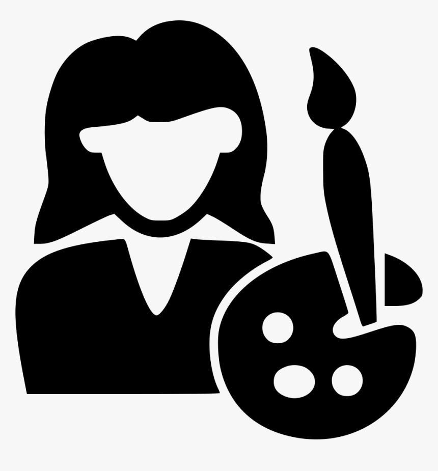 Painter Female - Artist Icon, HD Png Download