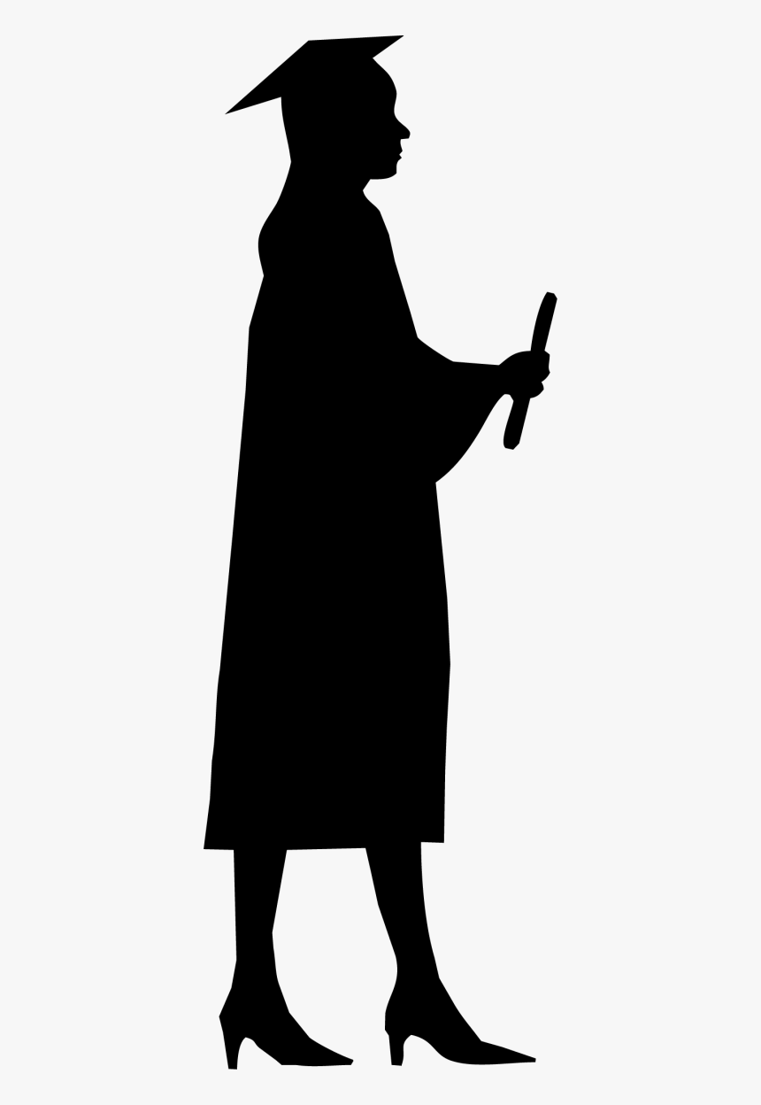 Student Silhouette Png, Transparent Png