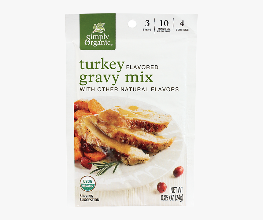 Simply Organic Turkey Gravy Mix, HD Png Download