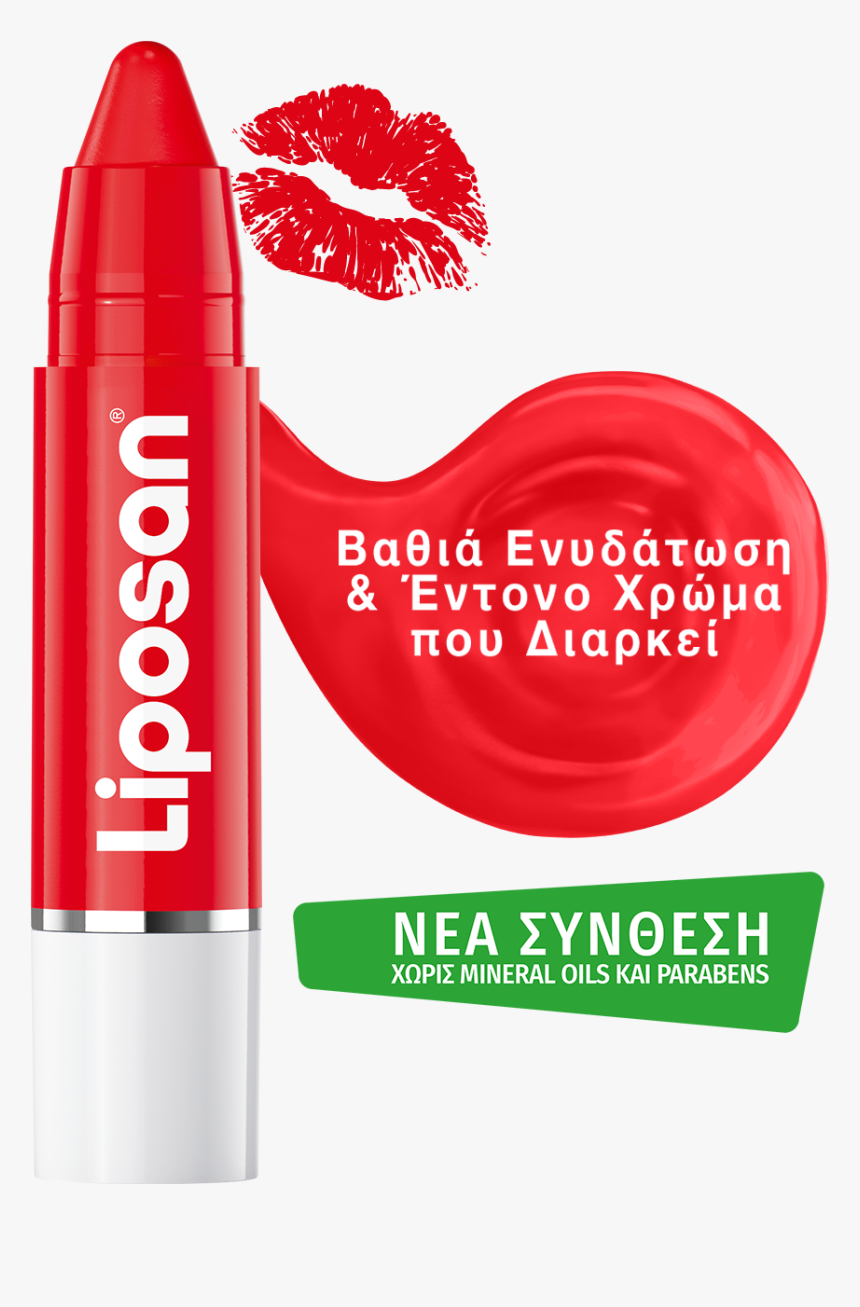 Poppy Red Crayon Lipstick - Cosmetics, HD Png Download