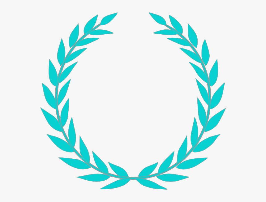 Blue Olive Wreath Svg Clip Arts - Laurel Wreath, HD Png Download