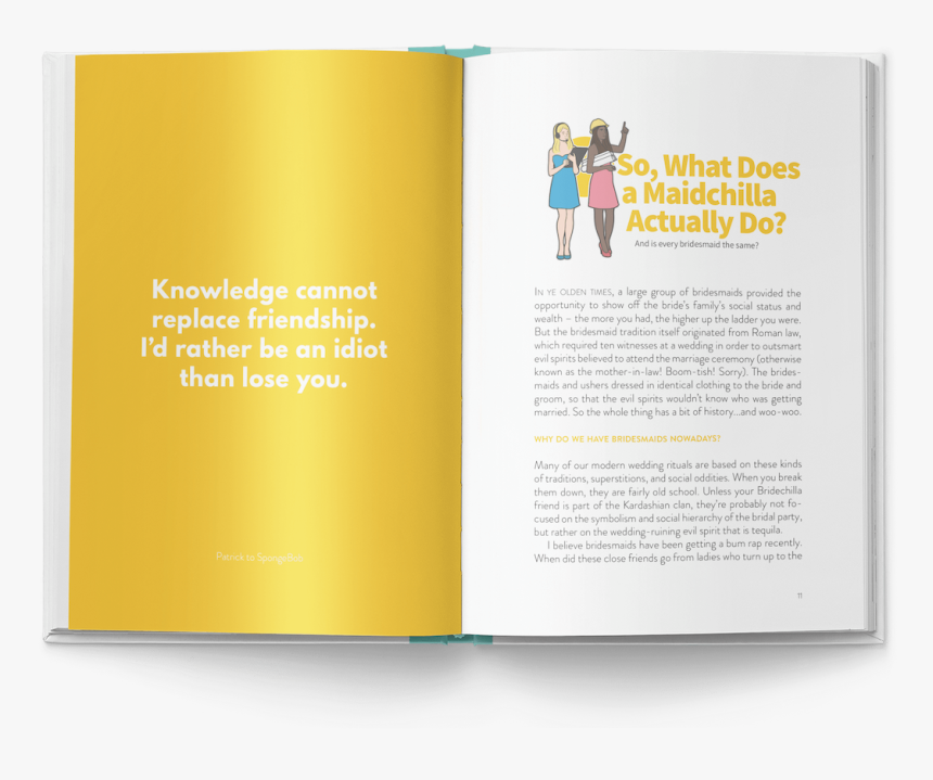 Maidchilla Manual-bridesmaid Guide - Graphic Design, HD Png Download