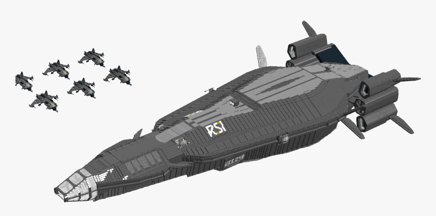 Star Citizen Ship Png Svg Black And White - Star Citizen Polaris Concept Art, Transparent Png