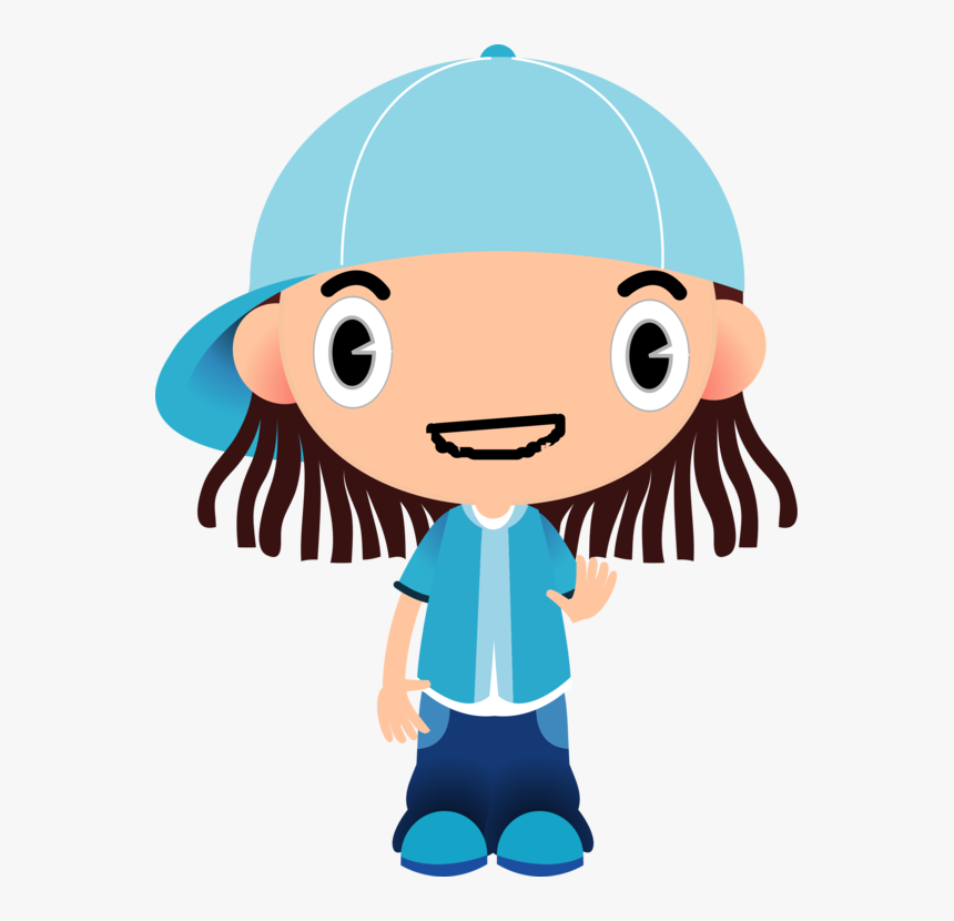 Boy,art,human Behavior - Cartoon Image Of A Tomboy Girl, HD Png Download
